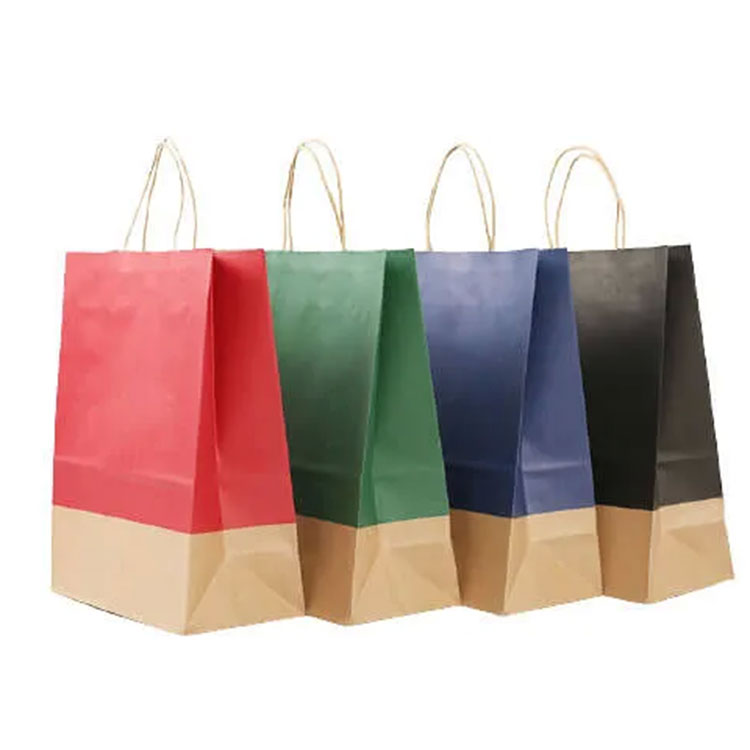Tas blanja kertas daur ulang warna kraft